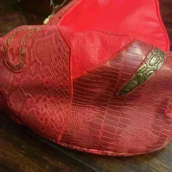 Vintage Alentino Nas Bag Korea Patchwork Mixed Media Abstract crossbody … - Picture 4 of 10